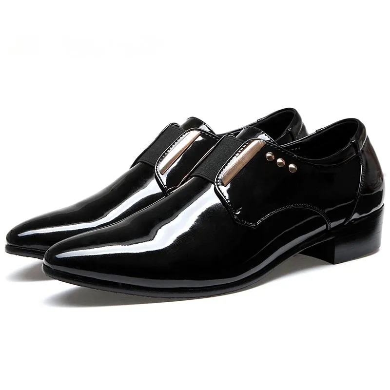 Men's Leather Dress Shoes With Pointed Toe
