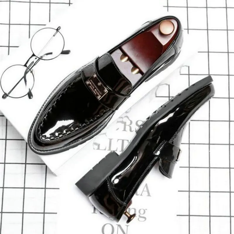 Men's Leather Loafers With Pointed Toe | Plus Size