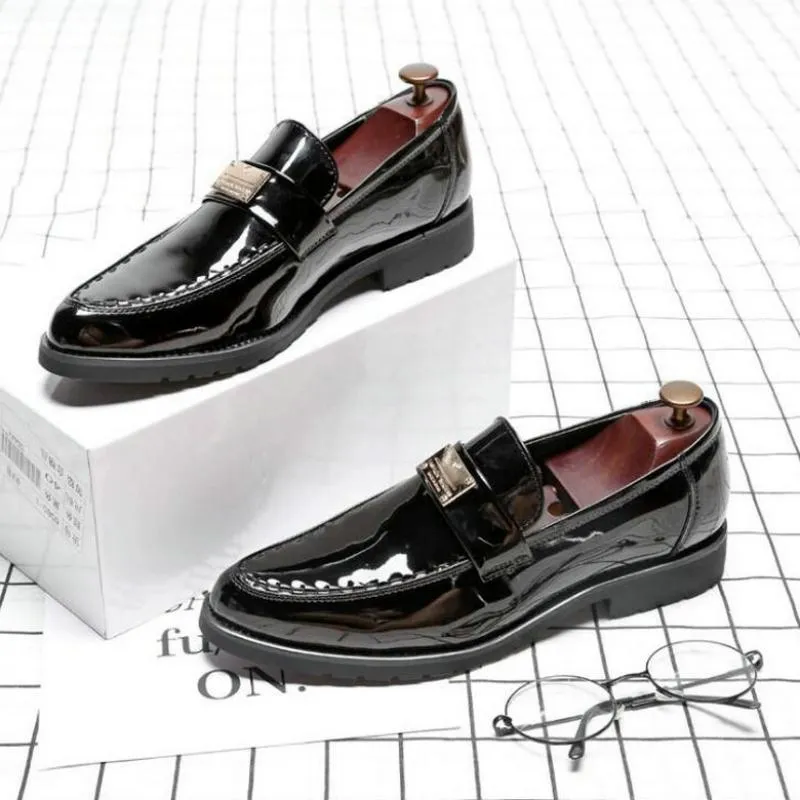 Men's Leather Loafers With Pointed Toe | Plus Size