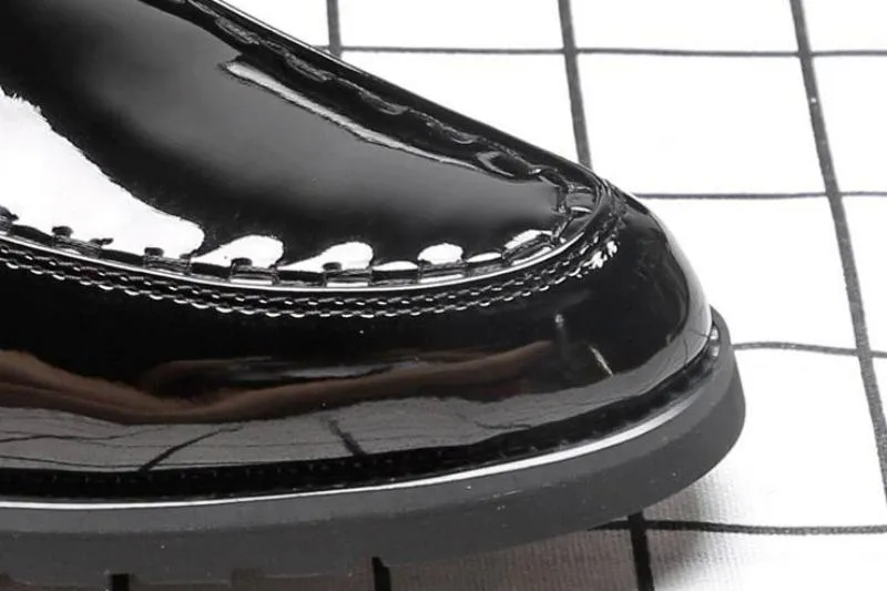Men's Leather Loafers With Pointed Toe | Plus Size