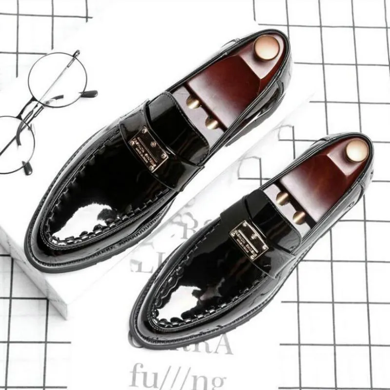 Men's Leather Loafers With Pointed Toe | Plus Size