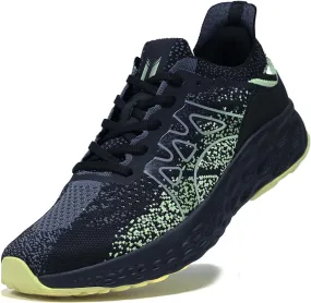 Men's Lightweight Walking Shoes - Slip on Cushioned Sneakers for Tennis, Fitness and Everyday wear