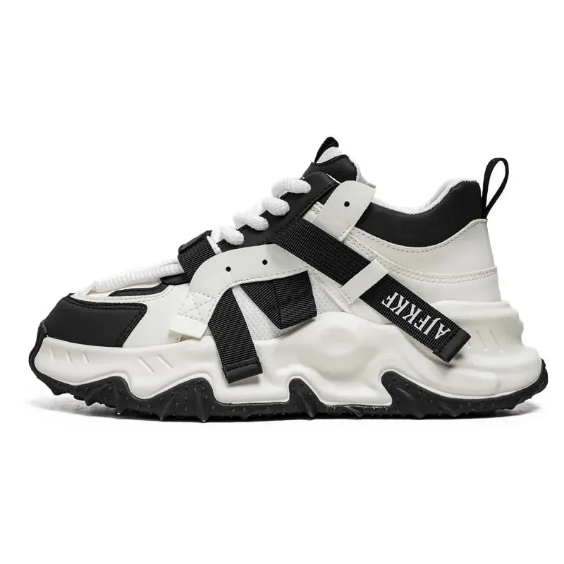 Men's Run Sneaker  Thick-soled Shoes Youth Casual Cricket Shoes Fashion Trend Board Shoes Comfort Skateboard Shoes