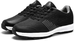 Mesh Golf Trainers for Men Professional Breathable Spikeless Golfers Sneakers Anti Slip Walking Footwears