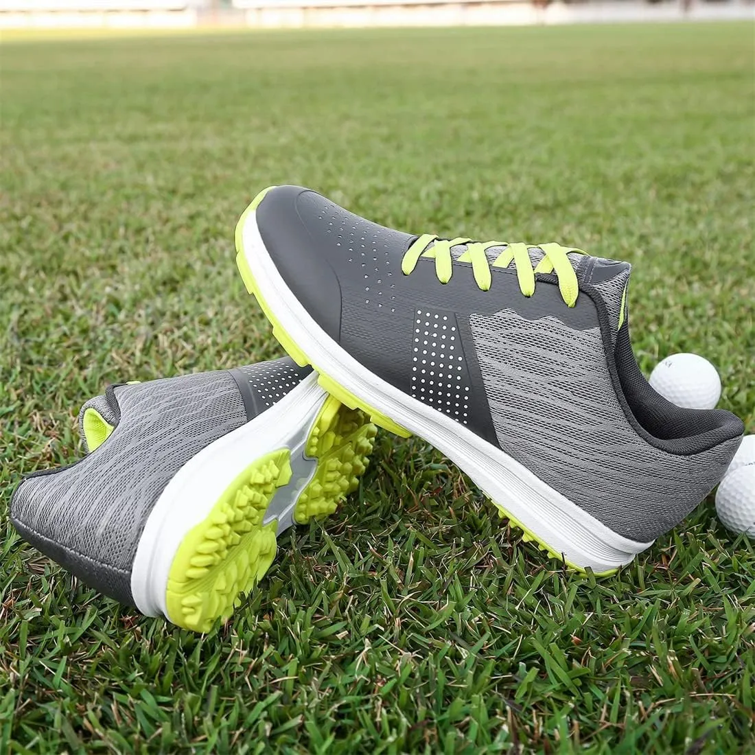 Mesh Golf Trainers for Men Professional Breathable Spikeless Golfers Sneakers Anti Slip Walking Footwears