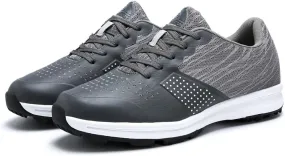 Mesh Golf Trainers for Men Professional Breathable Spikeless Golfers Sneakers Anti Slip Walking Footwears