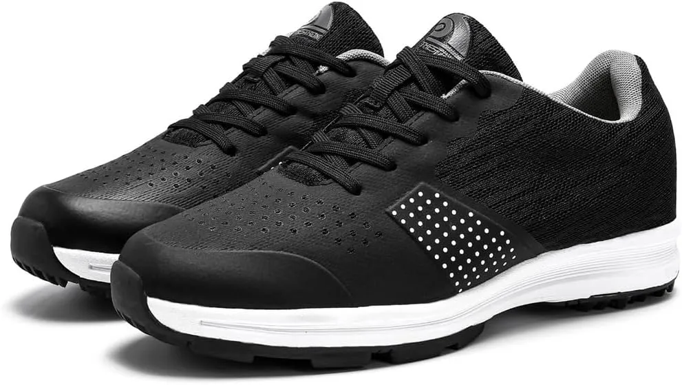 Mesh Golf Trainers for Men Professional Breathable Spikeless Golfers Sneakers Anti Slip Walking Footwears