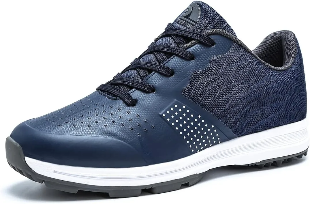Mesh Golf Trainers for Men Professional Breathable Spikeless Golfers Sneakers Anti Slip Walking Footwears