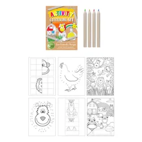 Mini Generic Fun Colouring Set - A6 - Plastic Free
