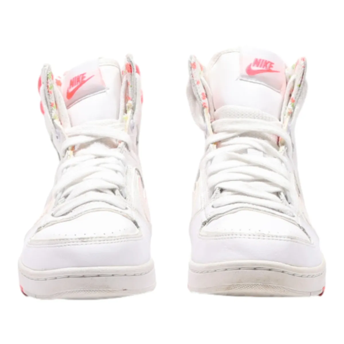 NIKE High Top Trainers White Synthetic Womens UK 4.5