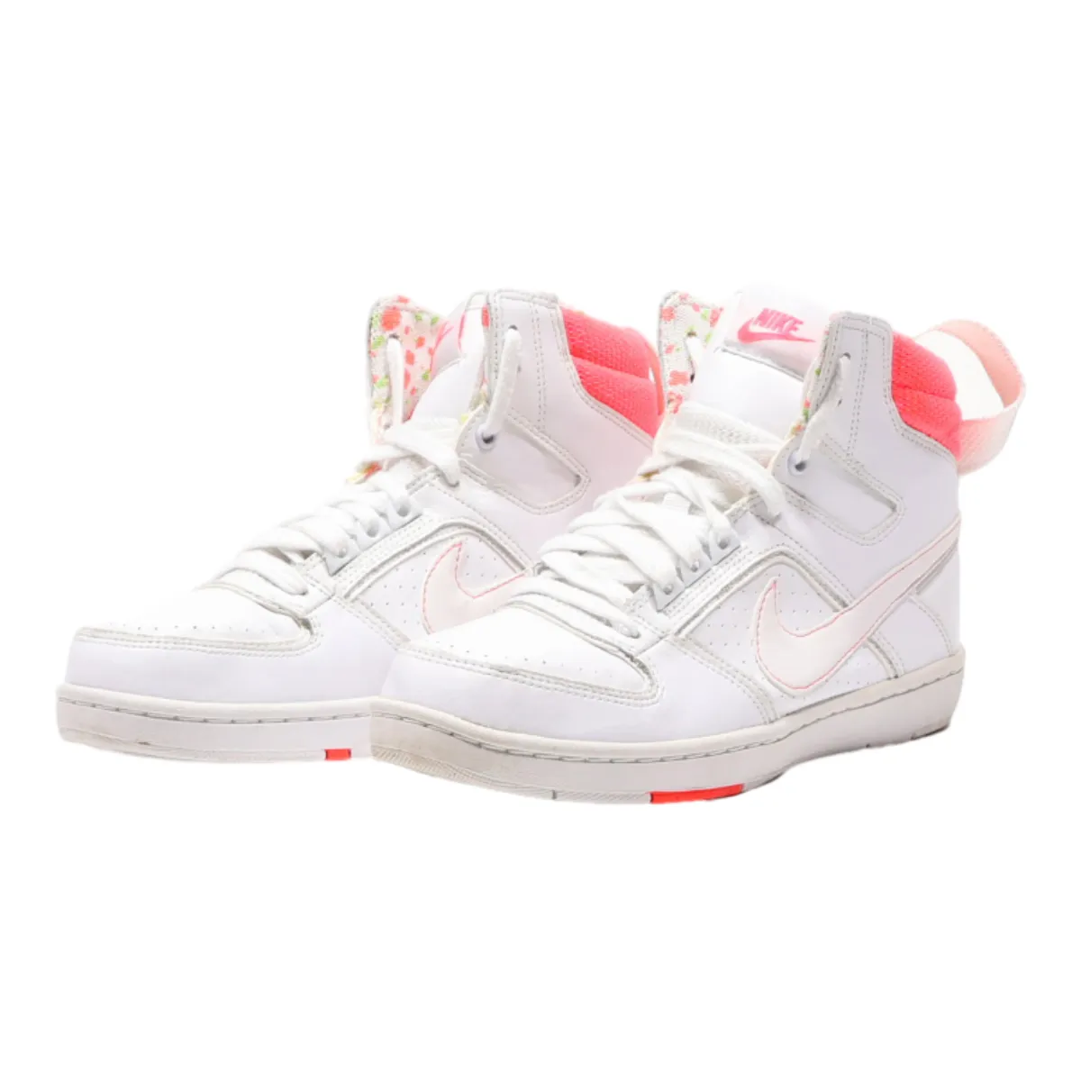 NIKE High Top Trainers White Synthetic Womens UK 4.5