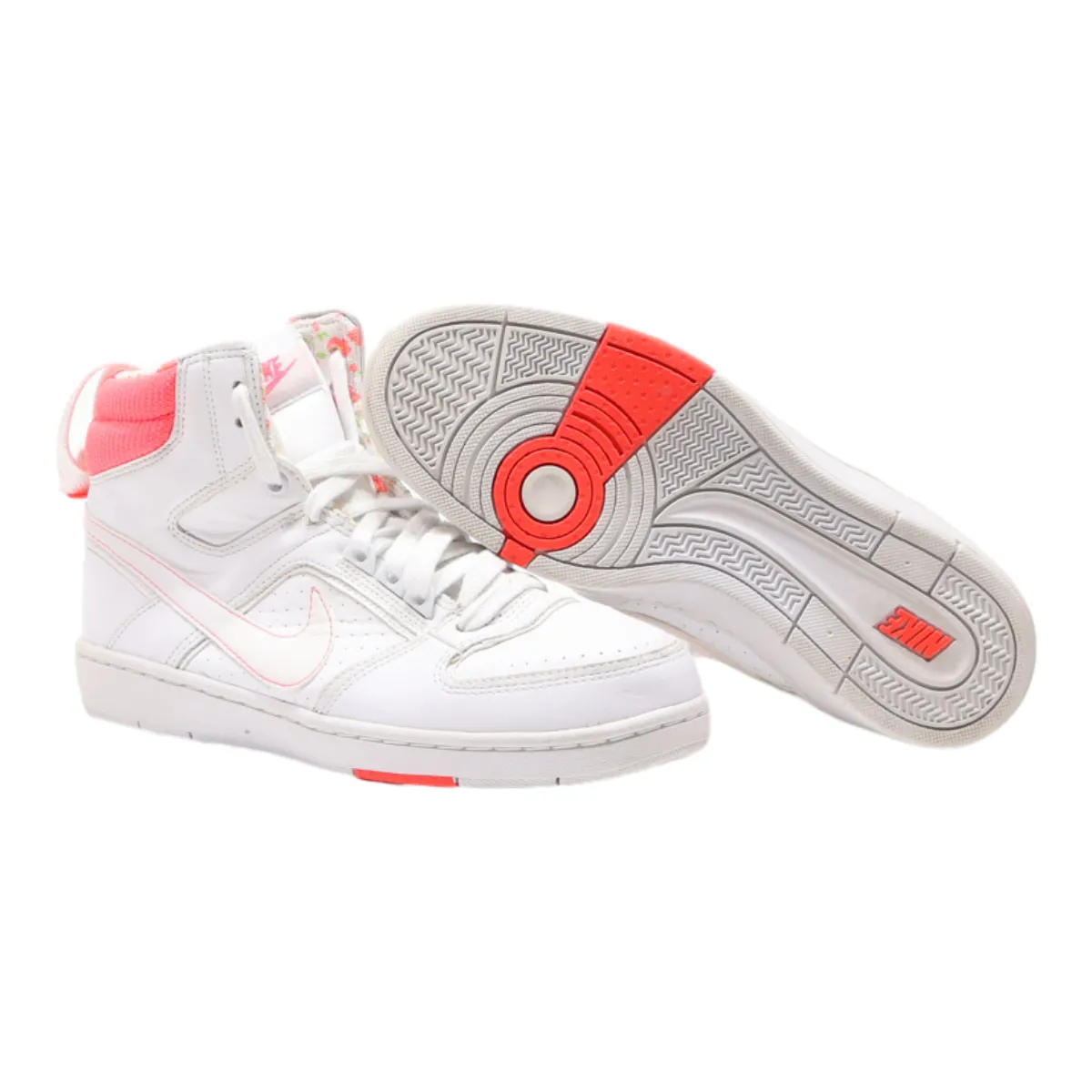 NIKE High Top Trainers White Synthetic Womens UK 4.5