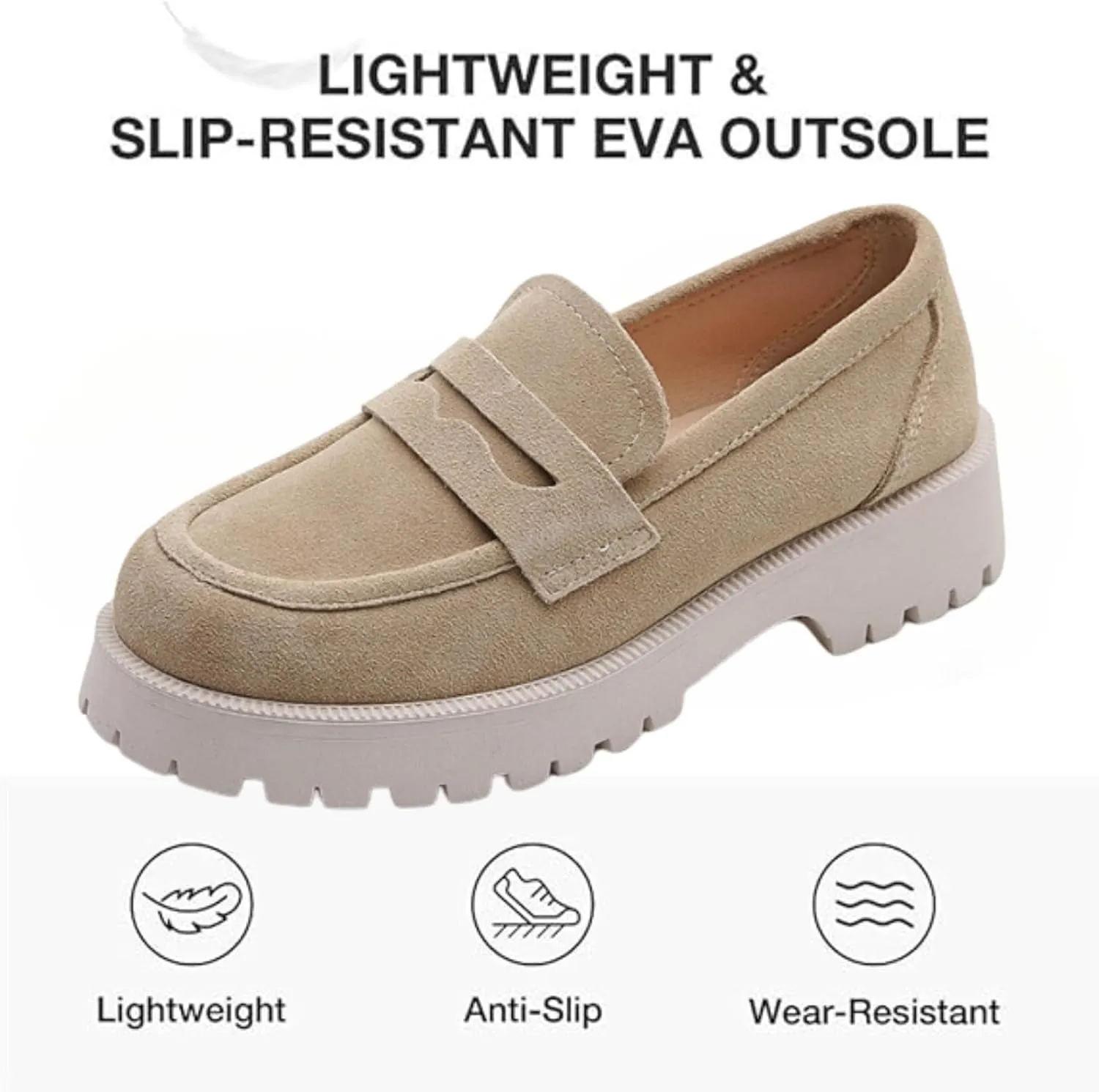 Orthoture Womens Shoes Orthoture-Orthopedic Platform Loafers Slip On Comfort Orthopedic Shoes for Women