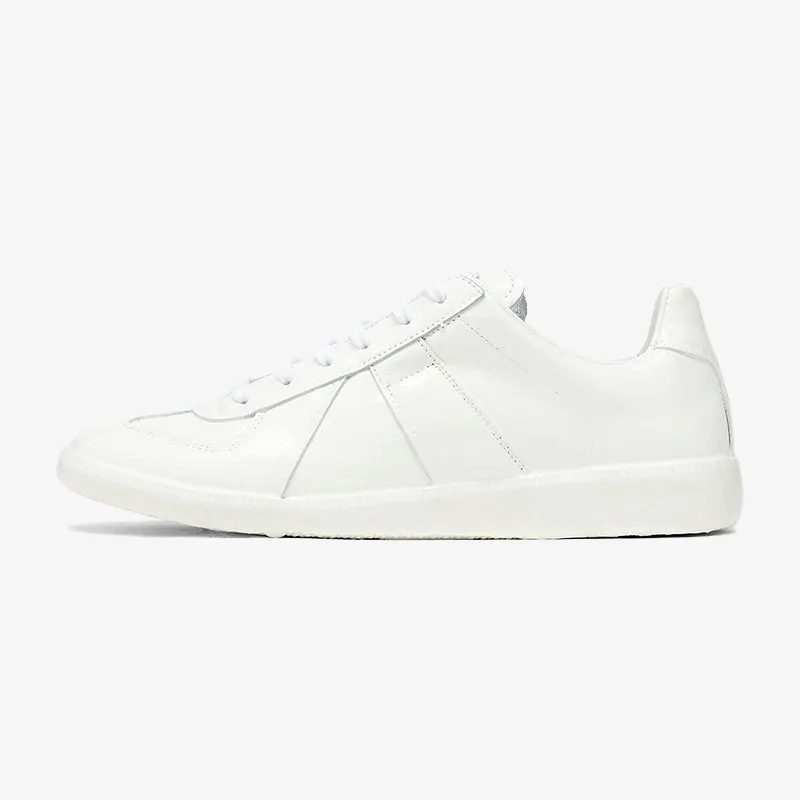 Pure White Calfskin Sneakers