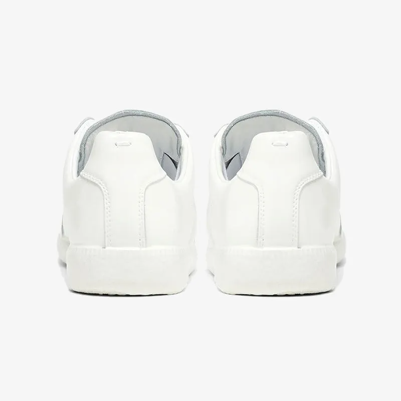 Pure White Calfskin Sneakers