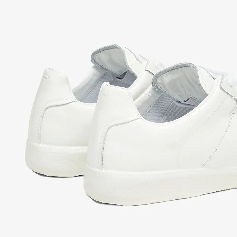Pure White Calfskin Sneakers