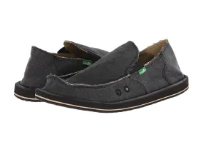 Sanuk Vagabond Sidewalk Surfers Slip On Loafers CHARCOAL (12, CHARCOAL)