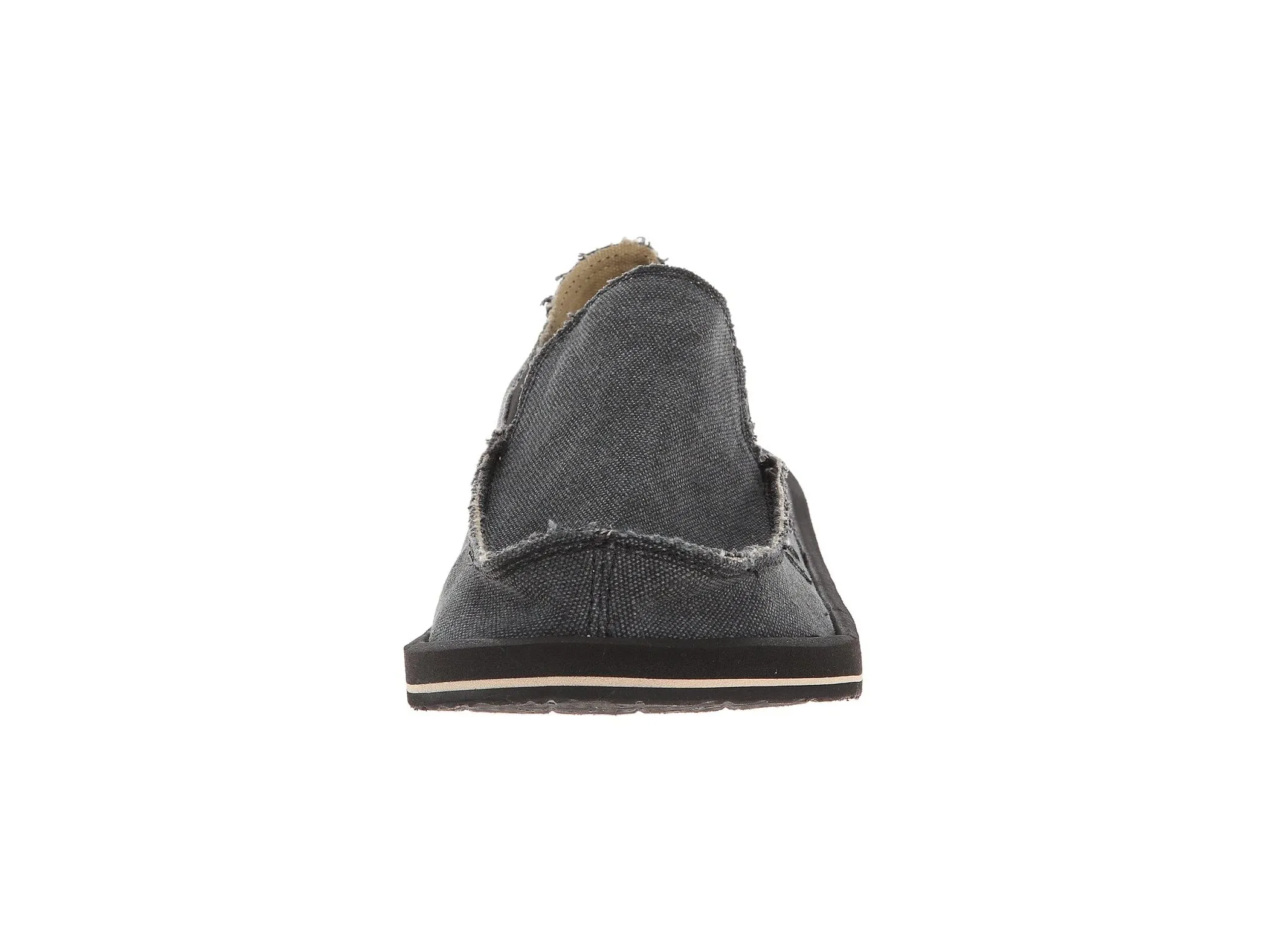 Sanuk Vagabond Sidewalk Surfers Slip On Loafers CHARCOAL (12, CHARCOAL)