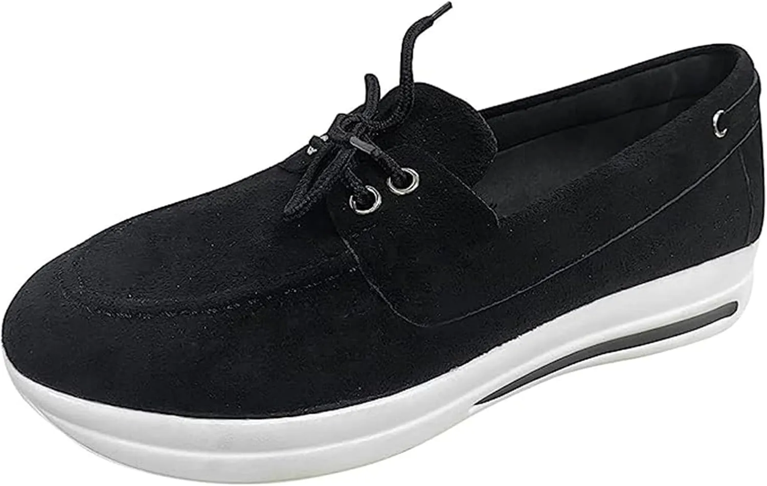 Shoes for Women Flats Comfortable Navy Wide Width Women's Fashion Canvas Shoes Round Toe Lightweight Non-Slip Flat Sneakers Classic Casual Fall Low Top Soft Comfort Breathable Slip On Walking Loafers