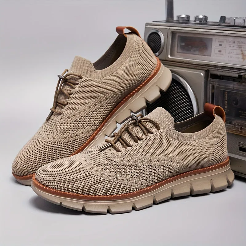 Slip-on breathable mesh running sneakers
