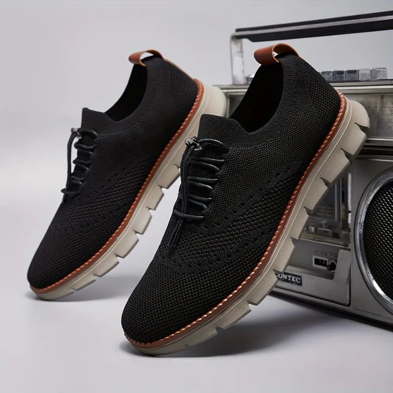 Slip-on breathable mesh running sneakers