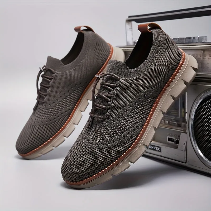 Slip-on breathable mesh running sneakers