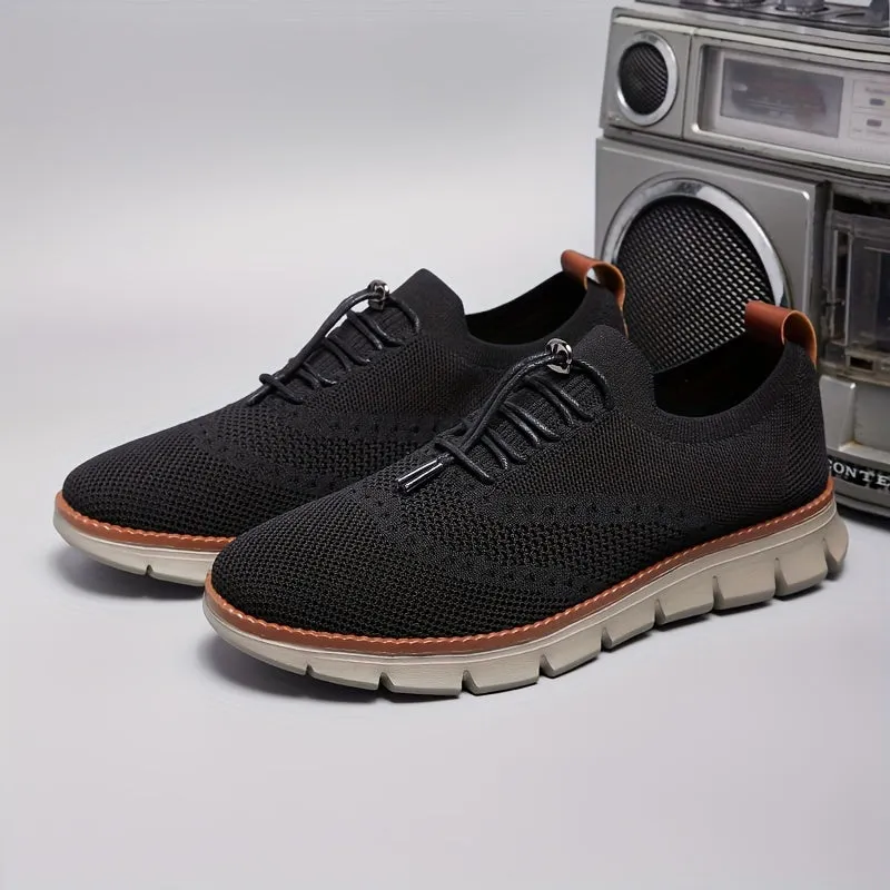 Slip-on breathable mesh running sneakers