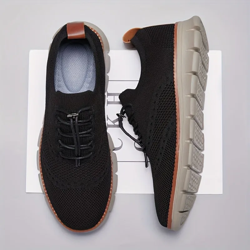 Slip-on breathable mesh running sneakers