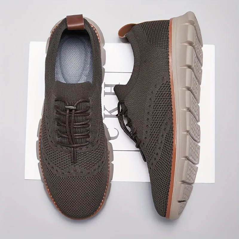 Slip-on breathable mesh running sneakers
