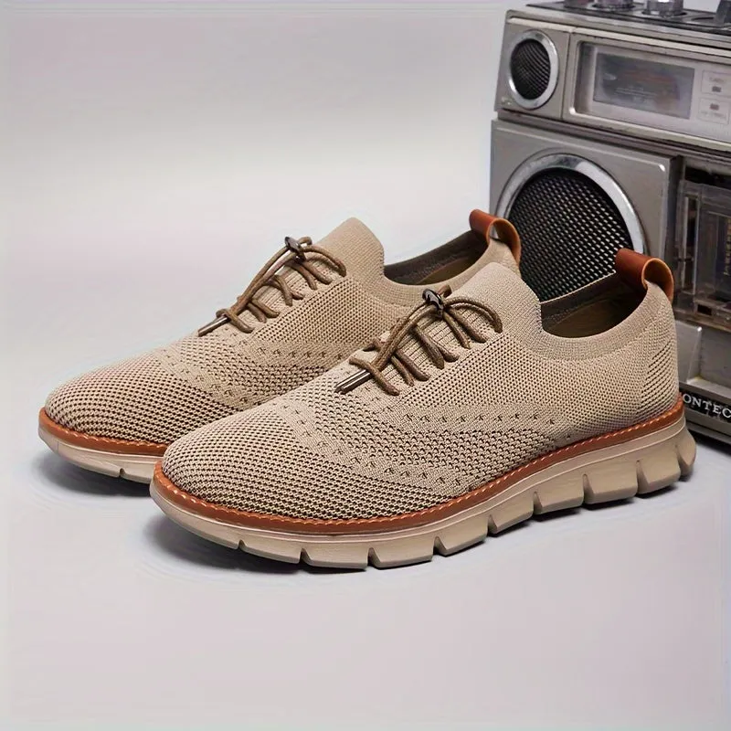 Slip-on breathable mesh running sneakers
