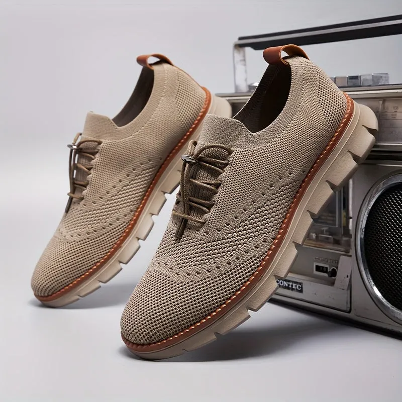 Slip-on breathable mesh running sneakers