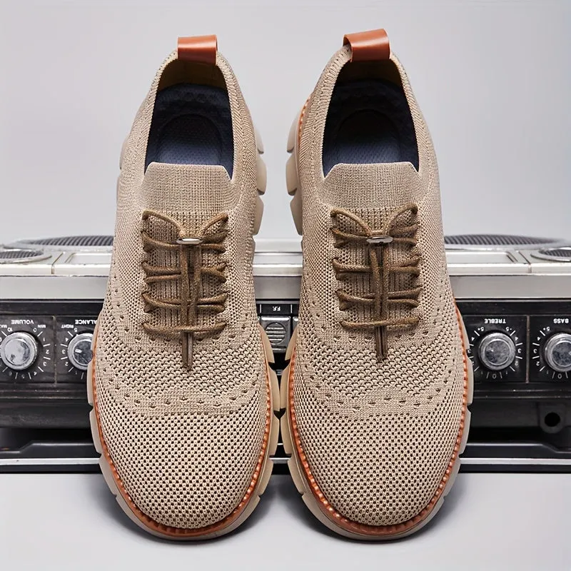 Slip-on breathable mesh running sneakers