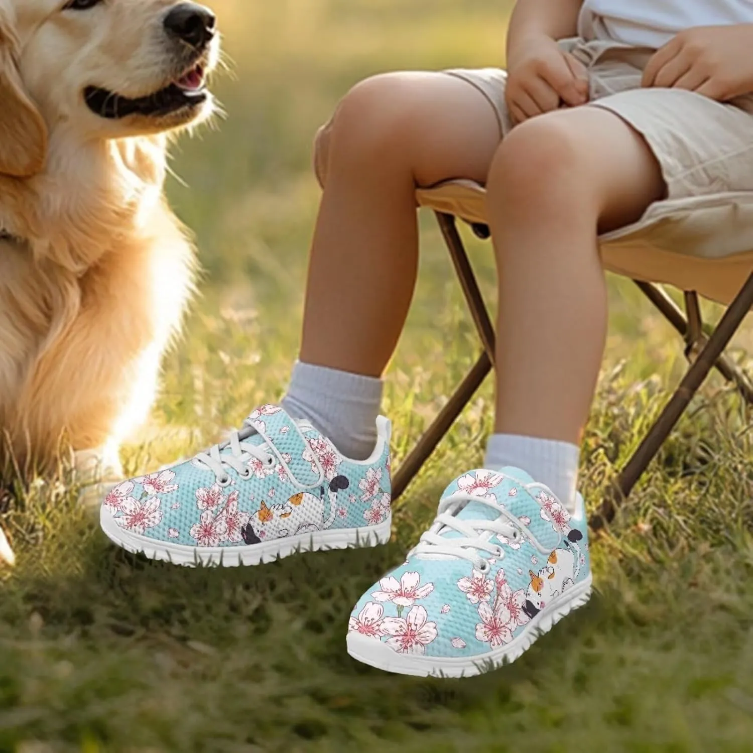 St Patrick's Day Running Shoes Plants Pattern Boys Girls Sneakers with Single Buckle Soft Lightweight Footwear for Play Casual and Everyday Use