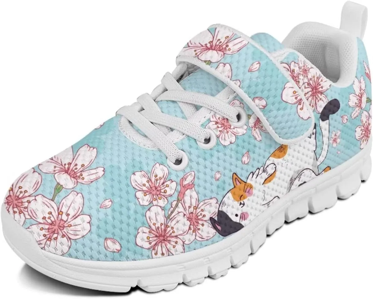 St Patrick's Day Running Shoes Plants Pattern Boys Girls Sneakers with Single Buckle Soft Lightweight Footwear for Play Casual and Everyday Use