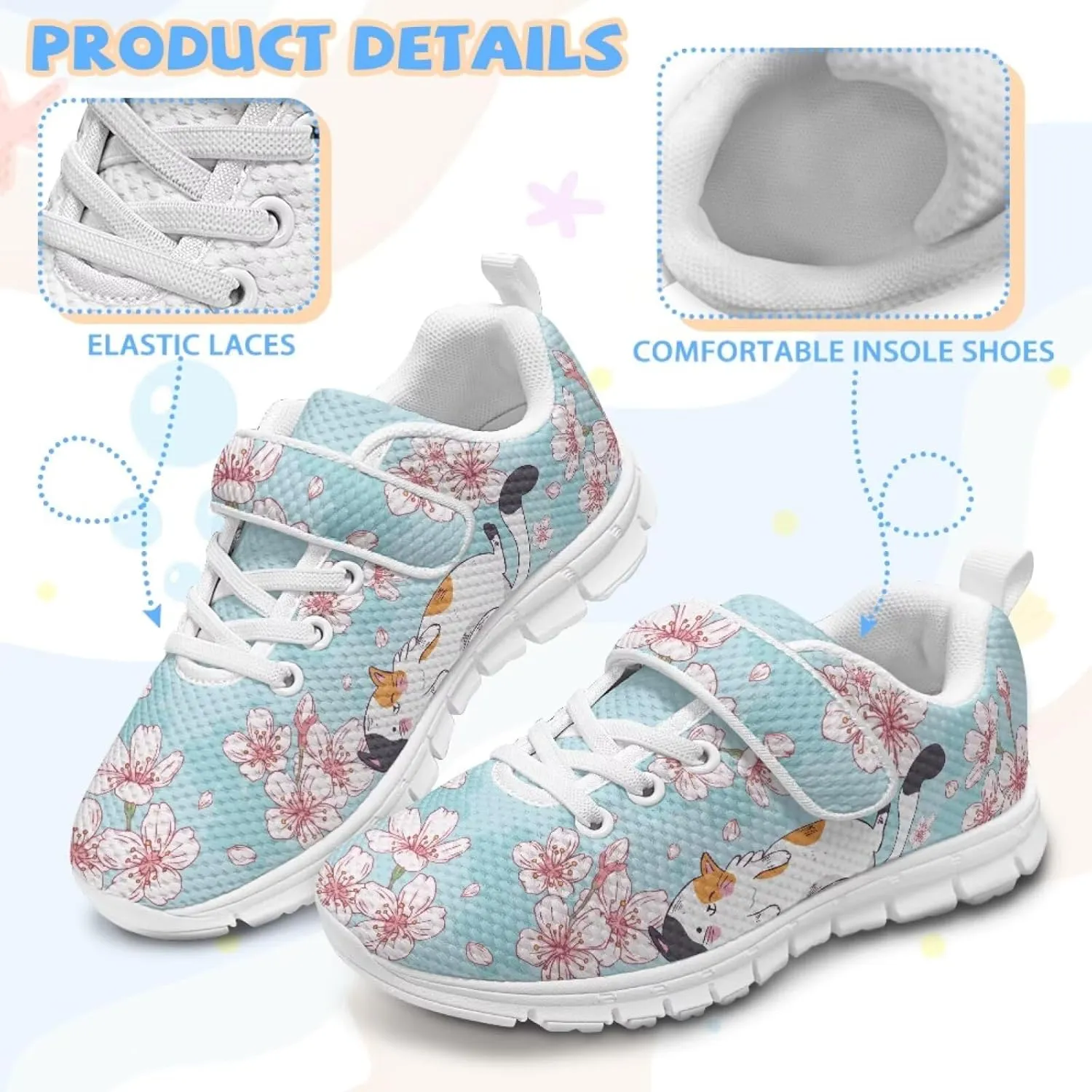 St Patrick's Day Running Shoes Plants Pattern Boys Girls Sneakers with Single Buckle Soft Lightweight Footwear for Play Casual and Everyday Use