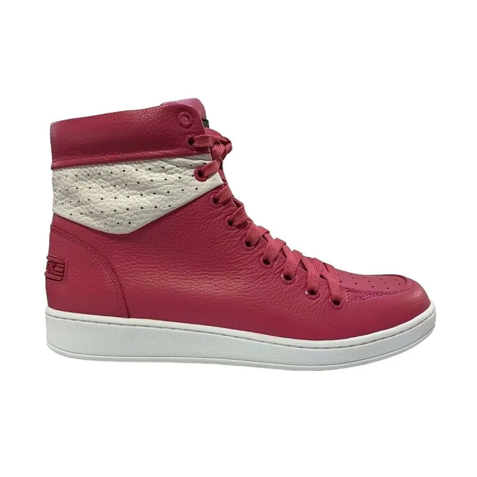Travel Fox 900 Series Men's Fuchsia and White Leather High Top Sneakers 916101 142
