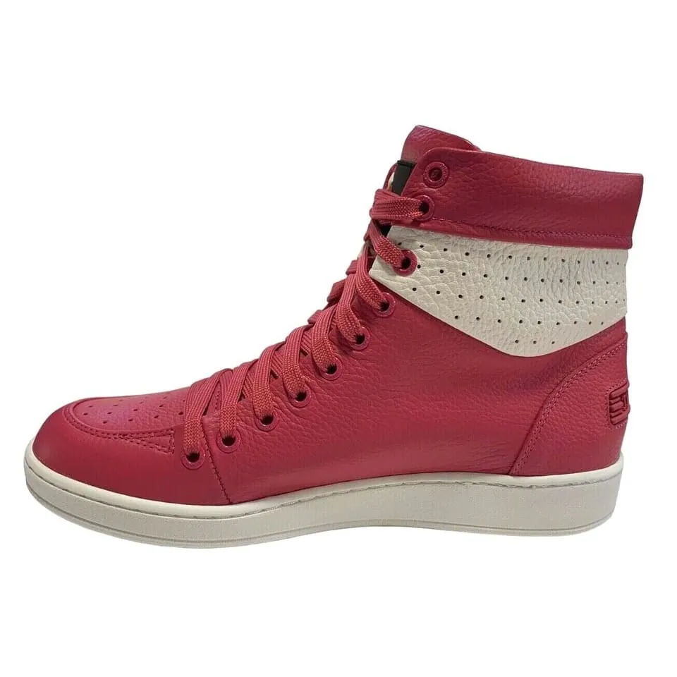 Travel Fox 900 Series Men's Fuchsia and White Leather High Top Sneakers 916101 142