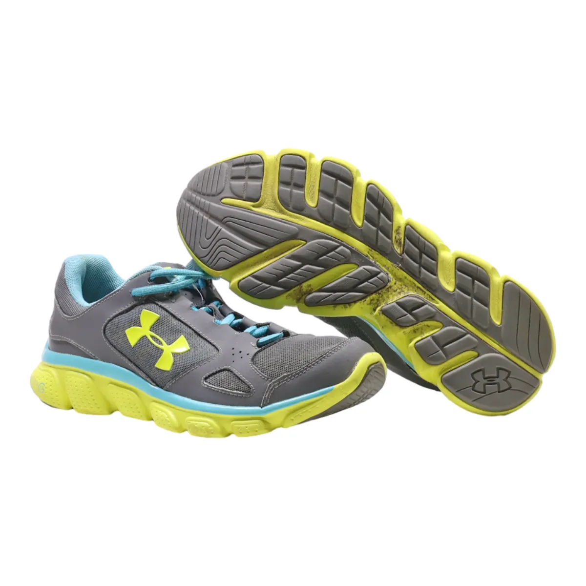 UNDER ARMOUR Sneaker Trainers Grey Synthetic Womens UK 4
