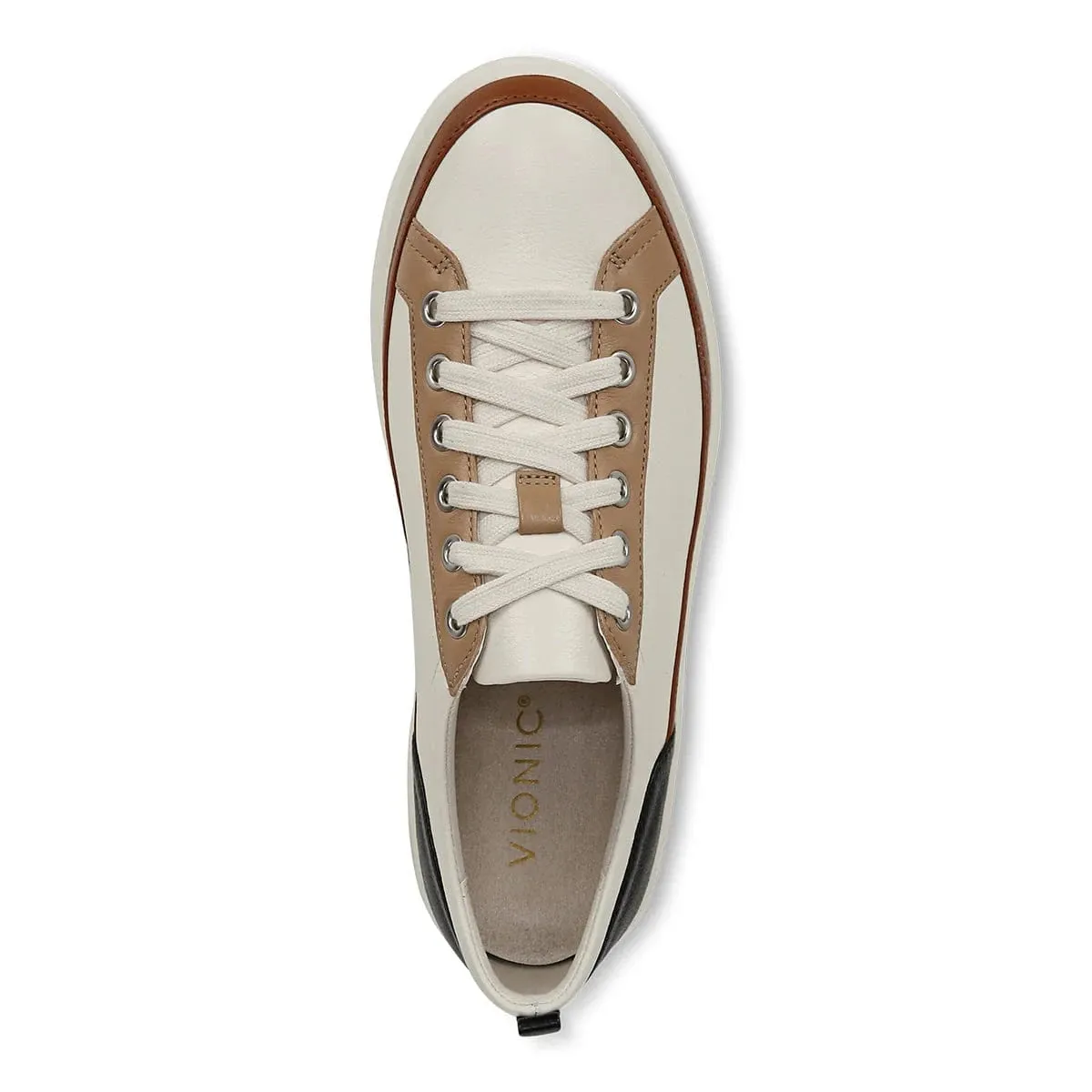 Vionic Women's Winny II Sneakers- Ivory/ Black