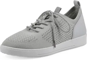 WHITE MOUNTAIN Women's Upscale Woven Knit Lace-Up Sneaker