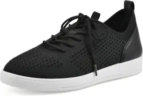 WHITE MOUNTAIN Women's Upscale Woven Knit Lace-Up Sneaker