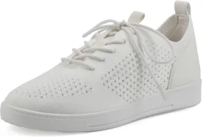 WHITE MOUNTAIN Women's Upscale Woven Knit Lace-Up Sneaker