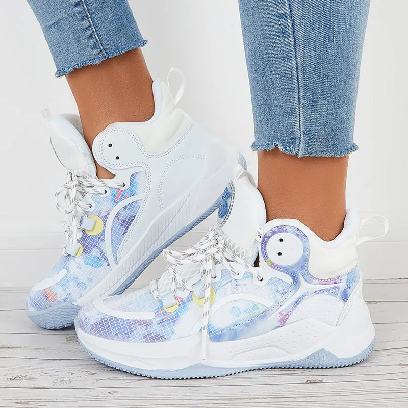 Women Basketball Running Sneakers Chunky Sports Shoes