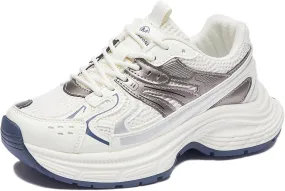 Women Breathable Mesh Chunky Sneakers Trendy Lace-up Casual Shoes Everyday Gym Walking Shoes