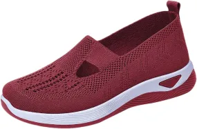 Women's Woven Orthopedic Breathable Soft Shoes Non Slip Work Shoes Women Mesh Men's Casual Shoes White Sneakers White Tennis Shoe Loafers Dress Shoe